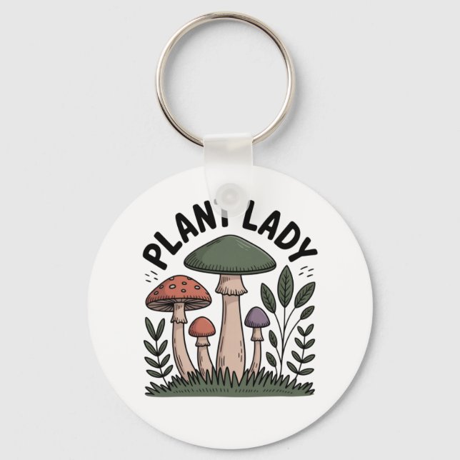 Plant Lady Keychain (Front)