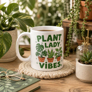 Plant lady vibes cute botanical Coffee Mug