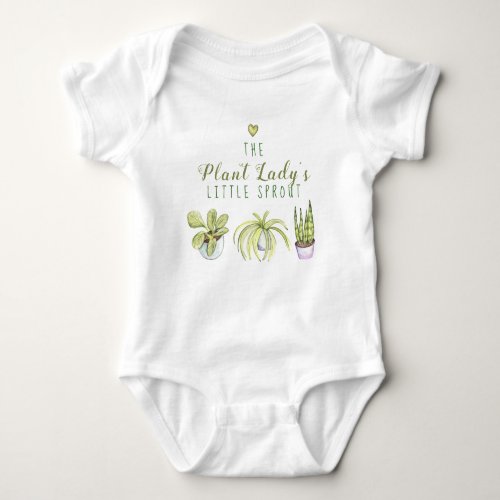Plant Ladys Little Sprout  Baby Bodysuit