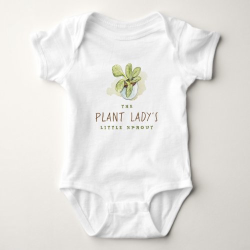 Plant Ladys Little Sprout  Baby Bodysuit