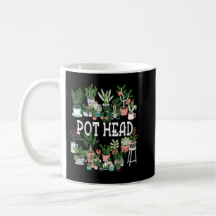 Plant Lover and Gardener Pot Head Succulent Coffee Mug