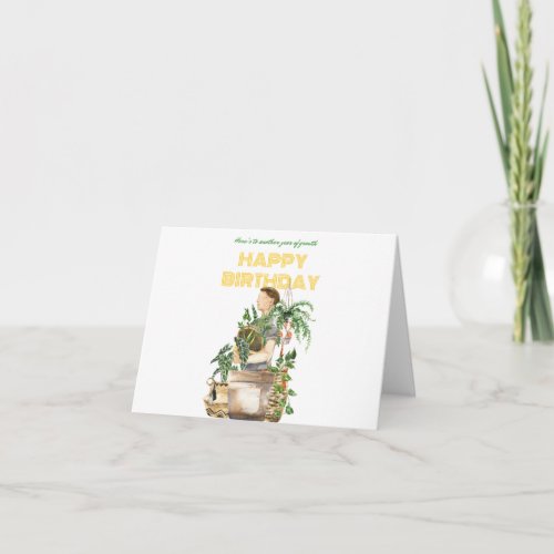 Plant Lover for Him Birthday Card
