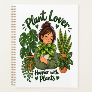 Plant Lover – Happier with Plants Cute Houseplant Planner