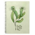 Plant Lover Pun Funny Introvert Gardener Notebook at Zazzle