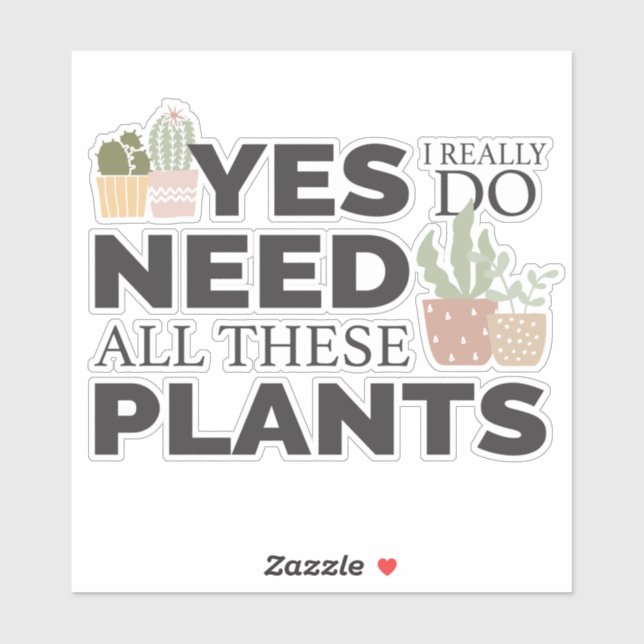 Plant lover sticker (Sheet)