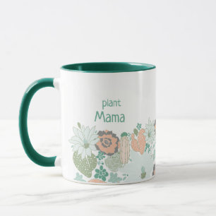 Plant Mama Cactus Succulents Personalize Mug