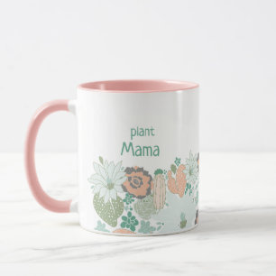 Plant Mama Cactus Succulents Personalize Mug