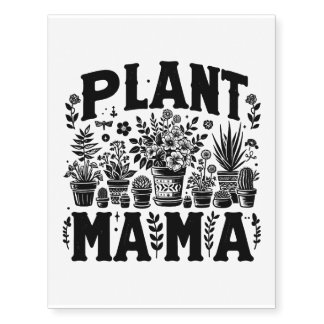 Plant Mama Temporary Tattoos