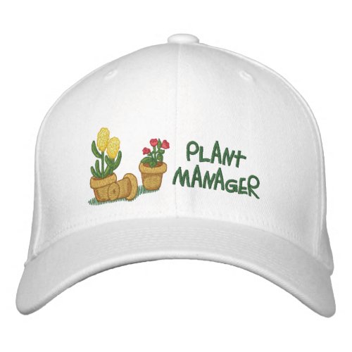 Plant Manager Embroidered Baseball Hat