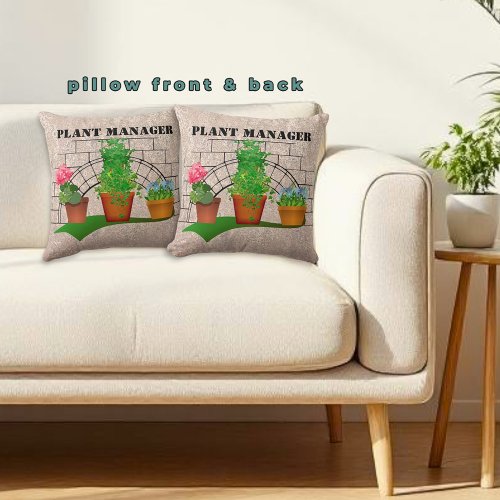 Plant Manager Potted House Plant Humor