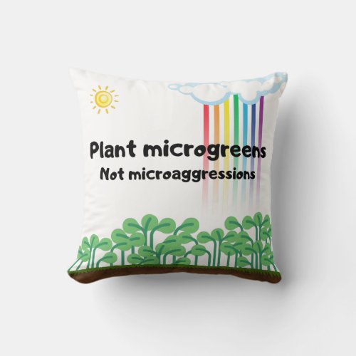 Plant Microgreens Decorative Pillow