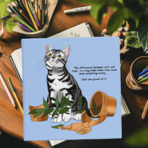 Plant Mischief Cat 3 Ring Binder