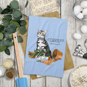 Plant Mischief Cat Kitchen Towel