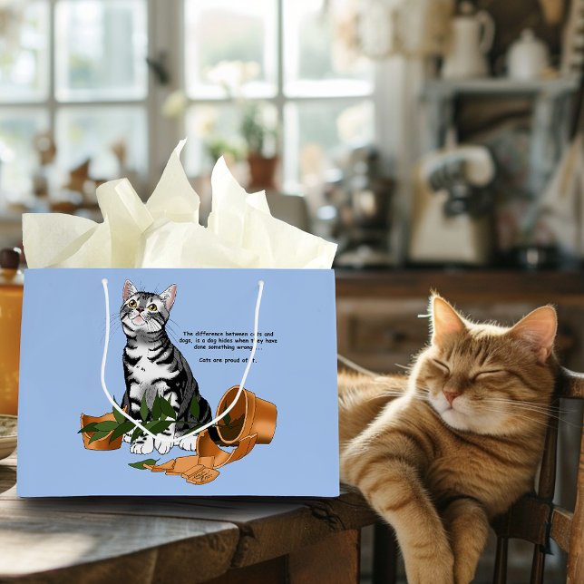 Plant Mischief Cat Large Gift Bag (Creator Uploaded)