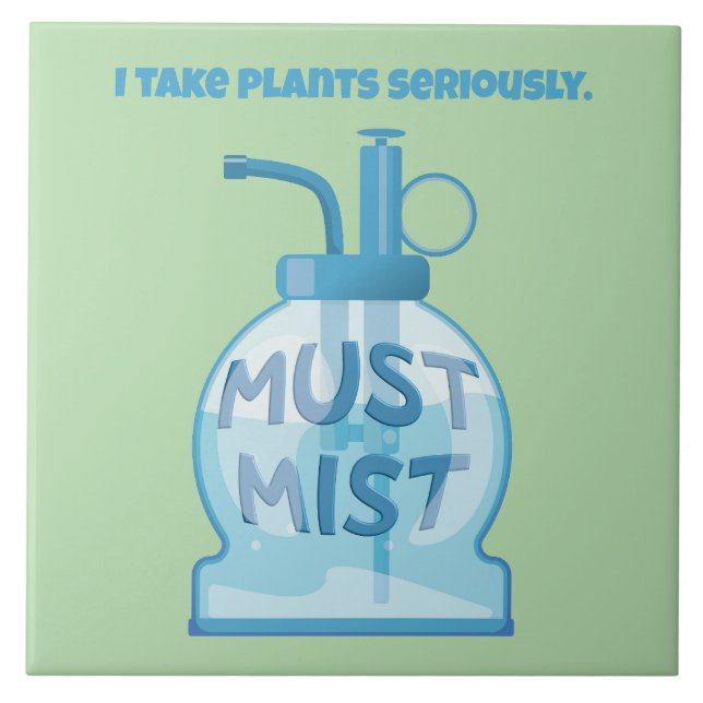 Plant mister misting pot plants ceramic tile (Front)