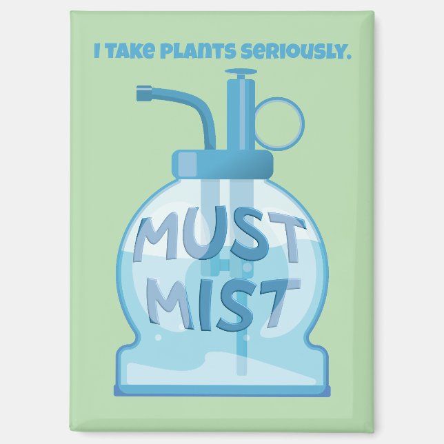 Plant mister misting pot plants magnet (Front)