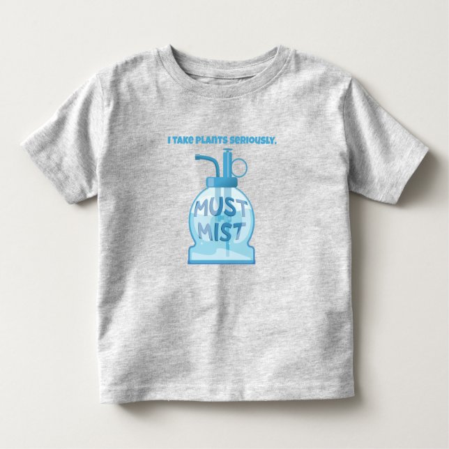 Plant mister misting pot plants toddler t-shirt (Front)