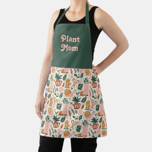 Plant Mom Cute Gardening Gift Apron