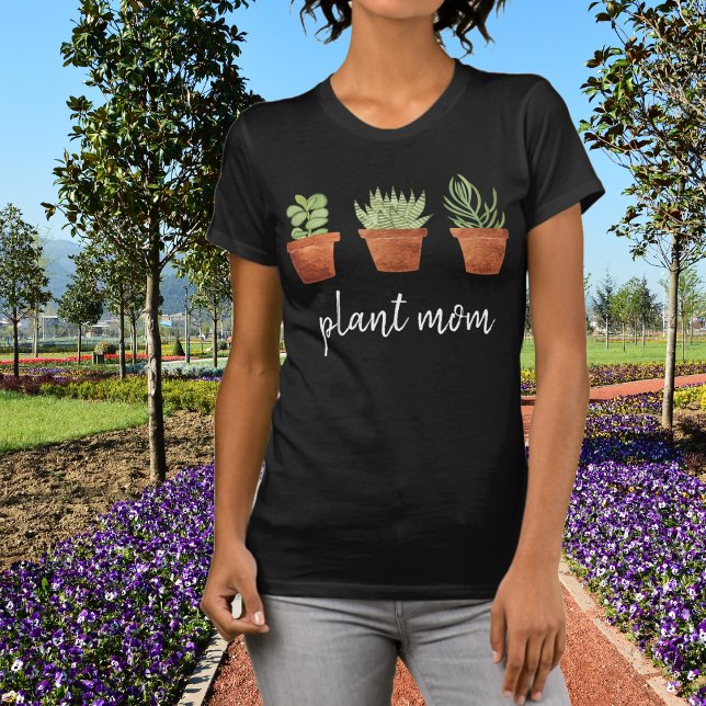 Plant Mom Cute Succulents T-Shirt (Creator Uploaded)