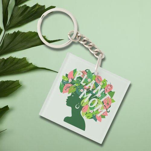 Plant Mom Gardening Lover  Keychain