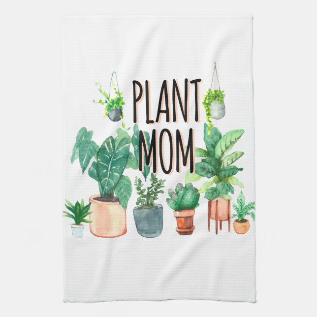 Plant Mom -Gardening, Planter Gift For Mom Kitchen Towel (Vertical)