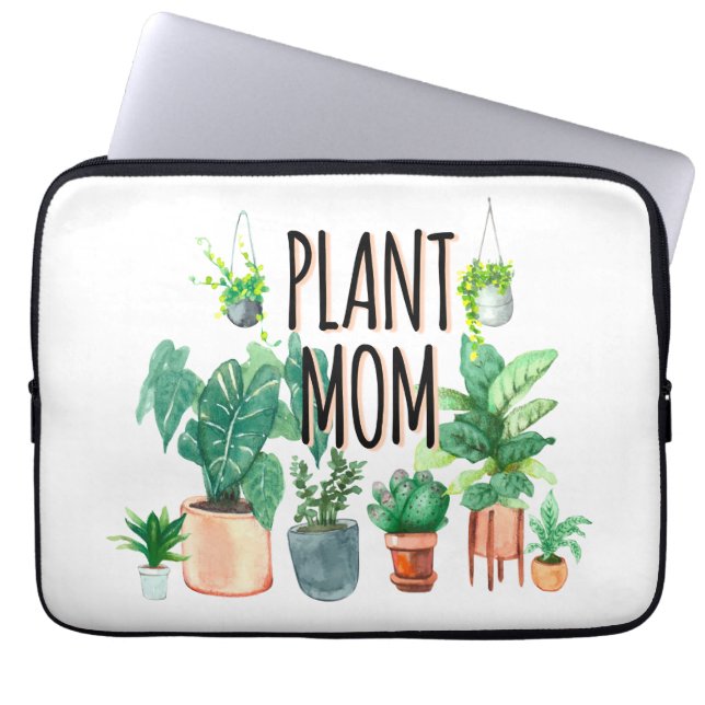Plant Mom -Gardening, Planter Gift For Mom Laptop Sleeve (Front)