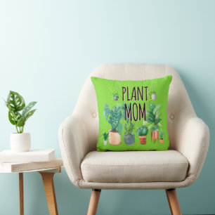 Plant Mom -Gardening, Planter Gift For Mom Throw Pillow