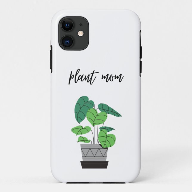 Plant Mom iPhone Case (Back)