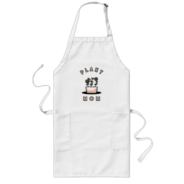Plant Mom  Long Apron (Front)