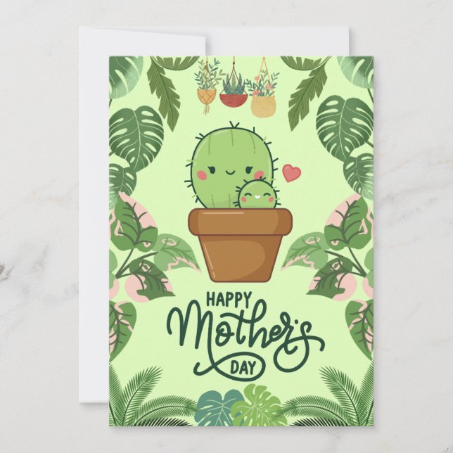 Plant Mom  Mother's Day Card (Front)