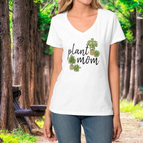 Plant Mom Potted Plants T_Shirt