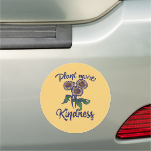 Plant more KINDNESS matter daisy teacher Car Magnet