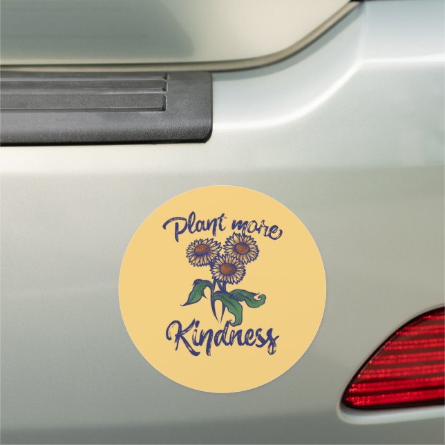 Plant more KINDNESS matter daisy teacher Car Magnet (In Situ)