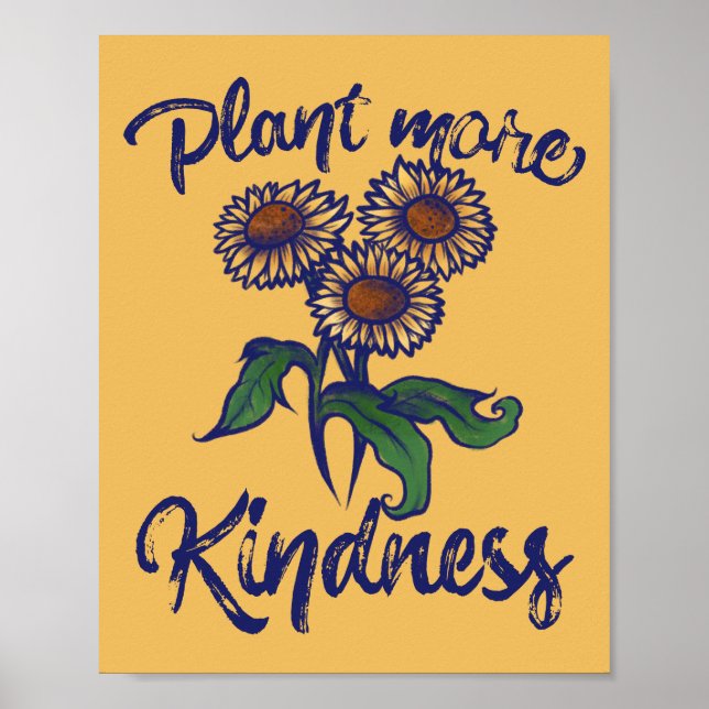 Plant more KINDNESS matter daisy teacher Poster (Front)