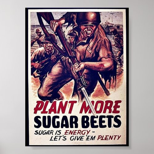 Plant More Sugar Beets Poster