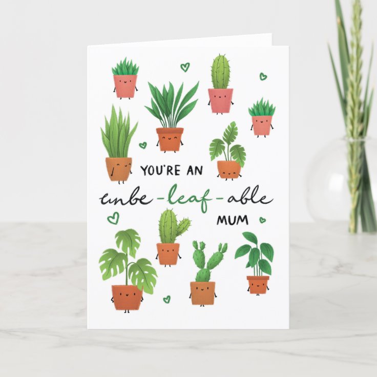 Plant Mother's Day Card Zazzle