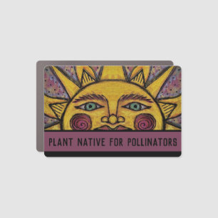 Plant Native for Pollinators Car Magnet