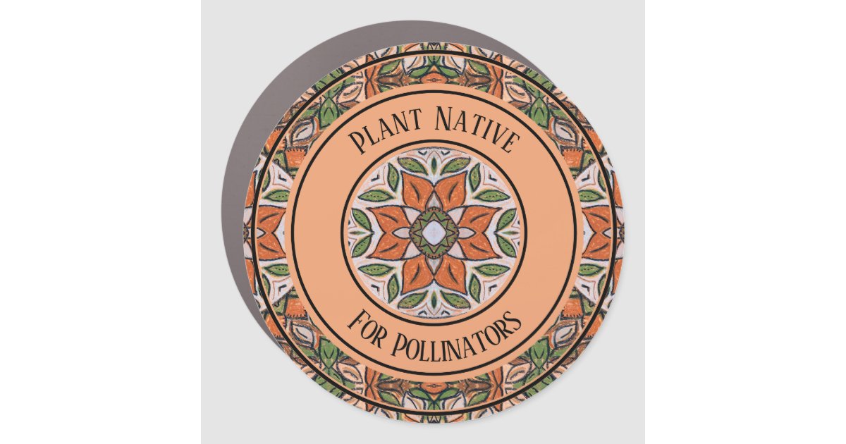 Plant Native for Pollinators Sonorous Magnet | Zazzle
