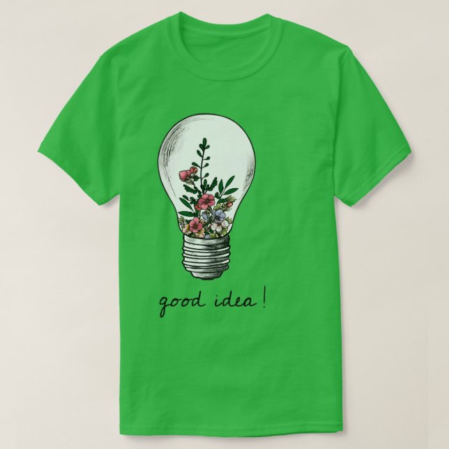 plant nature good idea watercolor lovers garden T-Shirt (Design Front)
