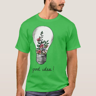 plant nature good idea watercolor lovers garden T-Shirt
