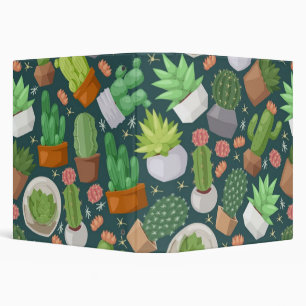 Plant pattern 3 ring binder