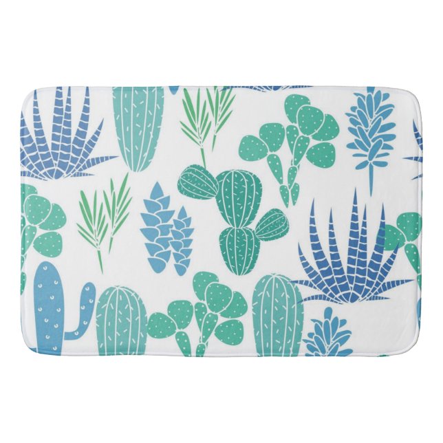 Plant pattern bath mat (Front)