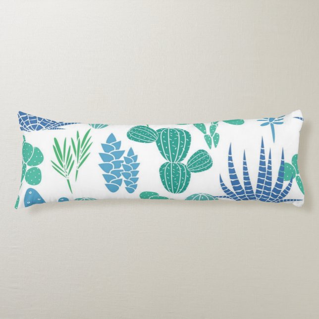 Plant pattern body pillow (Front)