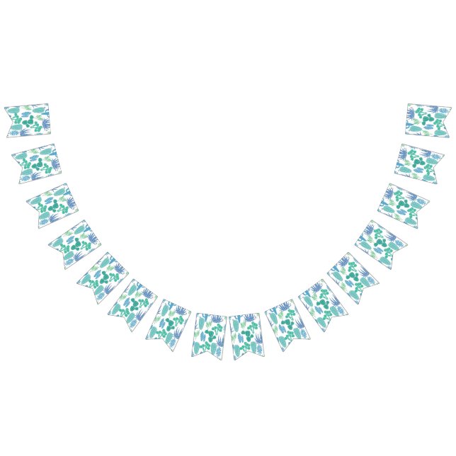 Plant pattern bunting flags (All)