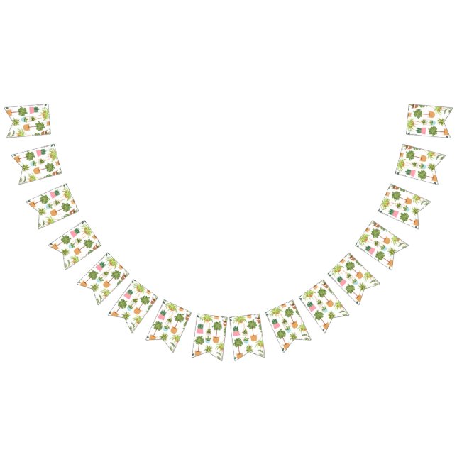 Plant pattern bunting flags (All)