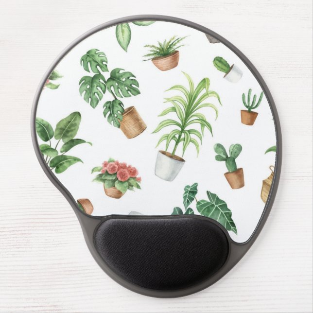 Plant pattern gel mouse pad (Front)