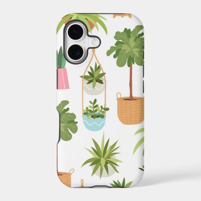 Plant pattern iphone case (Back)