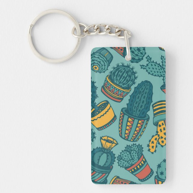 Plant pattern keychain (Front)