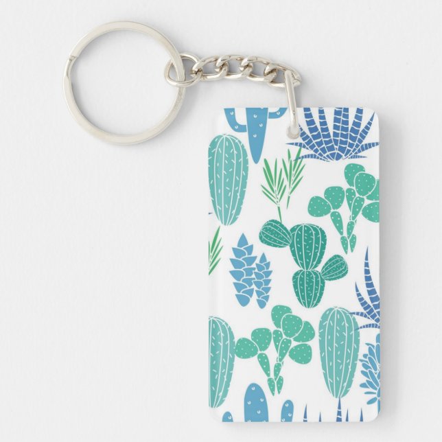 Plant pattern keychain (Front)