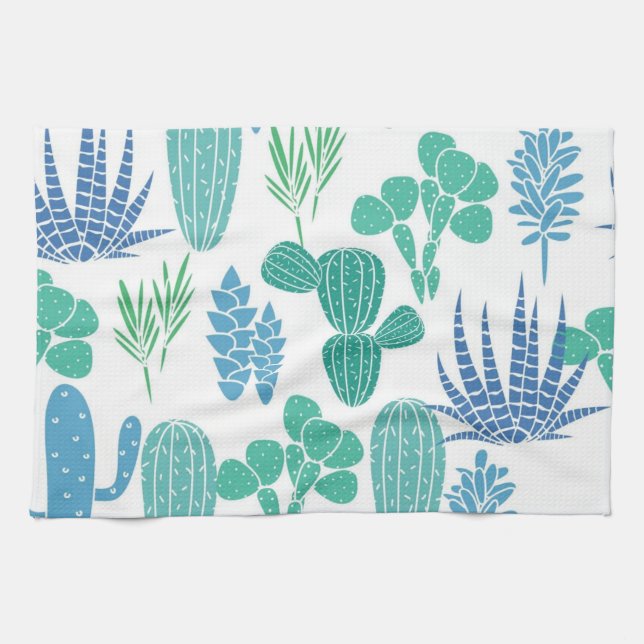Plant pattern kitchen towel (Horizontal)